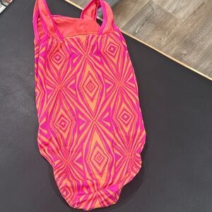 Women's Pink and Orange Scarf